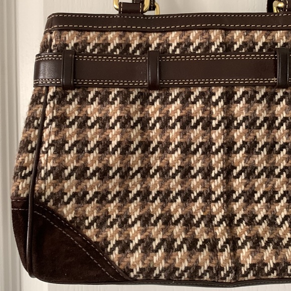 COACH Factory Leather and Tweed Hand Bag - Picture 10 of 16